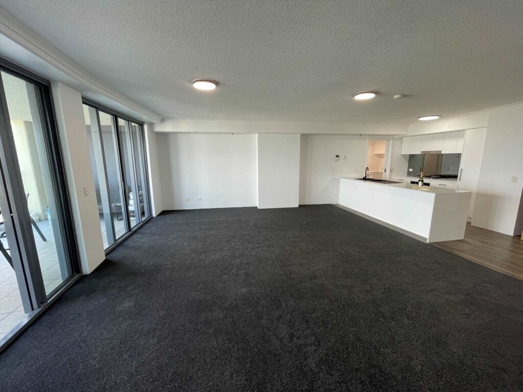 Recently renovated apartment living room